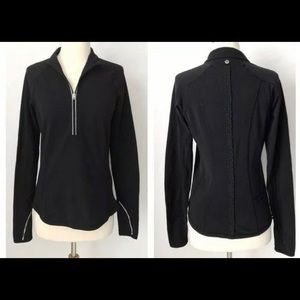 Lululemon U Turn Pullover Black Half Zip